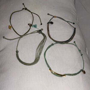 Green and Gold Pura Vida Bracelet Set